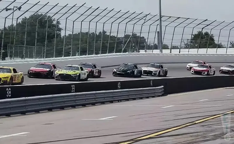 Stock cars racing at Motorplex at the Mill in Emmett