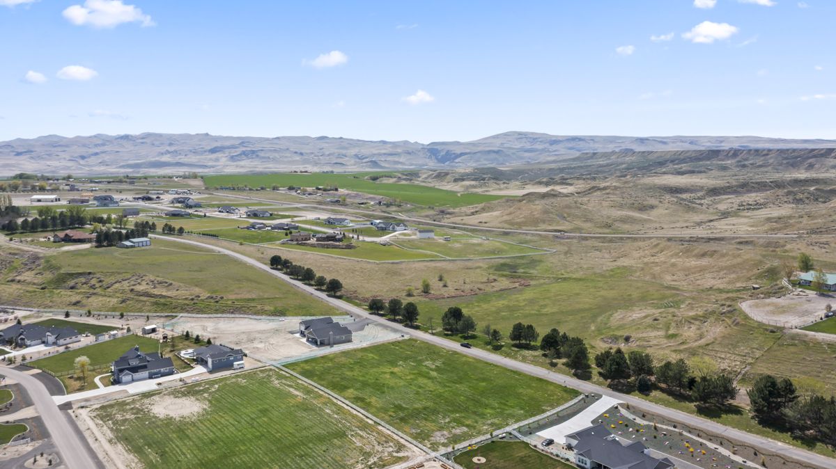 Homes on acreage in open country near Marsing